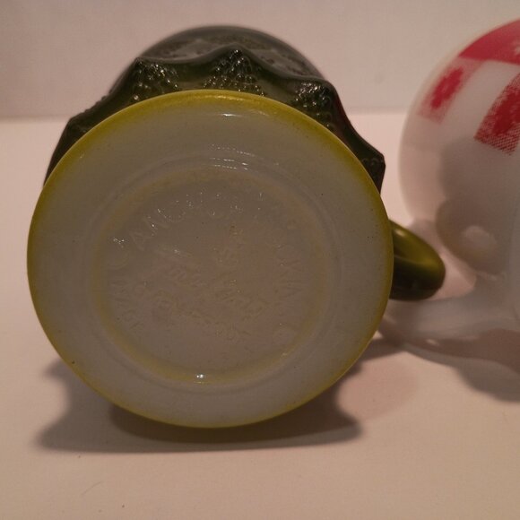 Trio (3) MCM Kitschy Coffee Cups--Fire King/Federal Glass/Glassbake - Picture 9 of 13